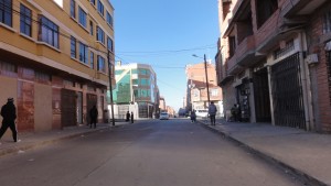 Blick auf die Avenida 16 de Julio